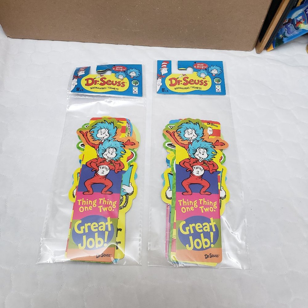 Dr Seuss Teacher Incentive Booksmarks (2 packs)